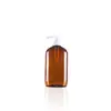 Garrafa Plana 400ml Garrafa de Emulsão Garrafa de Óleo de Cavalo Teamy Garrafa com Bomba para Shampoo Sabonete Corporal Plástico Garrafa Vazia Material de Embalagem