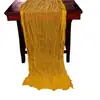 Especial Transfronterizo para camino de mesa tela arrugada arrugada camino de mesa gasa morada toalla de mesa translúcida mantel de queso pastel de boda