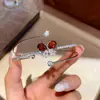Pulsera Abierta de Mariposa Geométrica con Pedrería Transfronteriza Europea y Americana, Pulsera Versátil de Temperamento a la Moda, Joyería de Mano de Lujo Ligero de Alta Gama para Mujeres