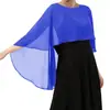 Chal de Gasa 100D Transfronterizo Europeo y Americano Amazon Chal Ligero para Mujer Simple Hueco Agujero Redondo Chal Ajuste Holgado