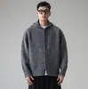 Novo cardigã de tricô com capuz para outono e inverno para homens e casais, estilo old money, quente e confortável, atacado de fábrica transfronteiriço
