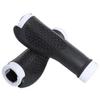 Cubierta de manija de aleación de aluminio con bloqueo de bola de carne para bicicleta de montaña, cubierta de manija de cuerno nulo, accesorios de goma para bicicleta de bebé y coche