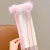 Pinzas para el cabello de niña estilo chino con dulces cintas de lazo, pinzas dobles para flequillo, accesorios para el cabello Hanfu para niñas pequeñas, pasadores para el cabello para niños