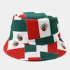 Novo Chapéu de Balde com Elemento de Bandeira Multi-País Transfronteiriço (Chapéu Bucket Casual Tendência Estilo Logo de País) SJ