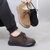 Nuevos Zapatos de Algodón Cómodos Antideslizantes Forrados de Felpa para Invierno Versátiles Cómodos Suela Blanda Dropshipping Transfronterizo Slip-On Botas de Nieve Zapatos para Hombre