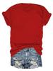 Transferencia de Calor con Tinta Blanca Comercio Exterior Transfronterizo Estación Independiente Amazon Una Pieza Pedido Mínimo Color de la Placa Base Camiseta de Algodón Mujer Imagen