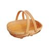 Cesta Oval de Lanche Trançada com Lascas de Madeira da Fábrica, Cesta de Presente, Cesta de Doces de Casamento, Cesta de Flores Portátil Estilo Japonês