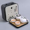 Nuevo Producto Juego de Té Kung Fu Japonés Juego Pequeño para el Hogar Bandeja de Té Seco Simple Habitación de Hotel B&B Juego de Té de Cerámica