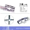 25 Conector de Liga de Alumínio para Tubo de Aço Inoxidável Fixador Clipe Cabideiro Prateleira de Tubo Redondo Conector Bidirecional Fixador