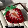 Presilha de Cabelo de Frutas Morango Estilo Coreano Ins para Verão, Presilha de Tubarão de Tamanho Médio, Pente Simples, Rabo de Cavalo Alto Elegante