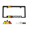 Adecuado para Modificaciones Todoterreno Toyota, Juego de Marco para Matrícula con Emblema Tricolor TRD, Accesorios Exteriores para Automóviles, Al Por Mayor en Stock