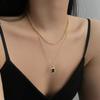 Collar con Colgante de Letra Redonda Doble Capa para Mujer, Nuevo y Moderno 2026, Cadena para Suéter de Lujo Ligero, Diseño de Nicho, Collar Versátil para Otoño e Invierno