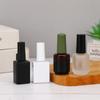 Botella vacía de esmalte de uñas de vidrio de 15 ml, esmalte de uñas con cepillo, botella de esmalte de uñas, embalaje de botellas pequeñas, fabricantes en stock, venta al por mayor