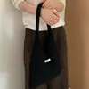 Estilo Coreano Outono e Inverno Novo Estilo Bolsa de Ombro de Tricô de Lã Bolsa de Mão Feminina Grande Capacidade Colete Tecido Bolsa Pequena para Mulheres