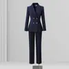 Terno Profissional para Mulheres, Traje Formal, Moderno e de Alto Padrão, Roupa de Trabalho para Recepção de Hotel, Joalheria, Primavera e Outono