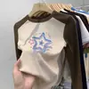 Ropa interior térmica de forro polar para niñas Otoño Invierno Nuevo Bloque de Color Manga Larga Cuello Redondo Camiseta Elegante Ropa Interior para Bebé Top Cepillado