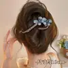 Grampo de Cabelo de Luxo, Presilha Simples de Bico de Pato, Novo Estilo da Moda 2025, Grampo Elegante Torcido, Presilha Grande em Formato de Flor