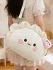 Bolsa de Pelúcia de Dumpling Macia e FofaNova Mochila de Dumpling, Bolsa de Ombro, Bolsa de Mão, Travesseiro, Fofa e Curativa, Estilo Ins