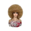 Pelucas Europeas y Americanas, Afro, Pelucas de Seda de Alta Temperatura, Rizos Pequeños Africanos, Cabello Rizado Corto Esponjoso, Pelucas Esponjosas, Xuchang