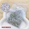 Pedras de strass redondas pequenas de fundo chato lote inteiro furadeiras super brilhantes para nail art furadeiras redondas furadeiras de água ultra brilhantes acessórios de diamante para nail art enfeites de nail art decorações de diamante