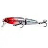 Señuelo minnow multi-sección más vendido transfronterizo para capas de agua superiores y medias, señuelo hundible con ojos rojos
