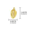 Europa y Estados Unidos Moda DIY Estrella de mar Amor Sol Colgante Accesorios Acero inoxidable Recubrimiento al vacío de horno Color oro de 18 quilates