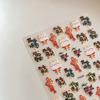 Pegatina para uñas con diseño de gato de la suerte con figura de hormiga YITU Gong Xi Fa Cai Guo Feng con adhesivo decorativo para uñas YT4509