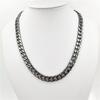 Collar de hip hop de moda europea y americana, de Amazon Wish, AliExpress y eBay, con cadena cubana, de acero inoxidable, venta directa de fábrica.