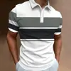 Moda Masculina de Verão Estampa Digital 3D Casual Manga Curta Comércio Exterior Exclusivo Dropshipping