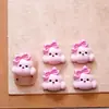 Acessórios de Arte de Unha Desenho Animado de Filhote de Urso de Pelúcia Acessórios de Unha Desgastáveis de Resina Fofa Cola Cremosa Materiais Manuais DIY