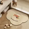 Tapete de Banheiro Porta de Banheiro Absorvente Lama de Diatomáceas Antiderrapante Almofada para Pés Lavatório Banheiro Chuveiro Tapete Especial