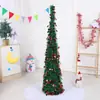 Decoraciones de Atmósfera Navideña Accesorios de Comercio Exterior Transfronterizo Árbol de Navidad Plegable Retráctil Lentejuelas