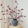 Flor de Simulação Estilo Zen Chinês Ikebana Fruta da Fortuna Flor Falsa Fruta de Azevinho Fruta Vermelha Fruta Baga Decoração de Sala de Estar em Casa Flor de Ano Novo