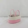 Cesta de Almacenamiento Portátil para Bebé Cesta de Almacenamiento para Artículos de Bebé Cesta de Almacenamiento de Cuerda de Algodón Cesta Tejida Grande de Luna Llena