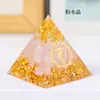 3CM Gravilla de Cristal Pegamento Goteando Resina Pirámide Adornos Pegamento Goteando Resina Hogar Oficina Escritorio Manualidades Venta al por Mayor