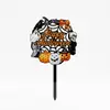 Suministro exclusivo transfronterizo de adornos acrílicos para pasteles de Halloween impresos a color, inserciones decorativas de Feliz Halloween al por mayor
