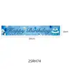 Banner Temático de Feliz Cumpleaños Multiestilo Transfronterizo Banner de Fiesta de Feliz Cumpleaños Arreglo de Ambiente Bandera Colgante