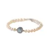 Pulsera de Perlas Irregulares Francesas Pulsera para Mujer Nicho Lujo Ligero Exquisita Moda Oro Media Pulsera Accesorios de Pulsera