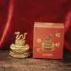Doze Ornamentos Giratórios de Yuanbao do Zodíaco, Artesanato Atrator de Fortuna, Presentes de Inauguração para Escritório em Casa Atacado