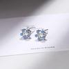 Pendientes Incrustados de Diamantes Temperamento Femenino Corea del Sur Personalizados Simples Versátiles Pequeña Estrella de Cinco Puntas Pendientes de Chica Ins Corazón de Chica Pendientes