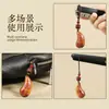 Cálice em Forma de Galho de Jujuba Natural Atingida por Raio Gravado com Padrão Bagua Acessórios de Joias Taoístas DIY Acessórios de Bolsa Feitos à Mão