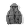 Abrigo de algodón para hombre, chaqueta de invierno para hombre, nuevo modelo 2026, abrigo de algodón acolchado cálido a prueba de frío para hombre, blanco roto, sin forro