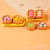 Juguetes de Comida Miniatura Simulada, Accesorios de Postre de Resina, Decoración con Pegamento de Crema DIY, Mini Adornos, Formas Lindas de Dibujos Animados