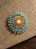 Broche de Fogos de Artifício Brilhante com Strass Completo Broche de Pérola Grande de Luxo para Mulheres Design de Nicho Broche Acessório para Terno