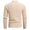 Nuevo Suéter Casual de Punto Jacquard Reversible para Hombre Otoño/Invierno 2026 Ropa de Punto Juvenil Camisa Básica para Hombre