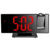 Reloj despertador de proyección multifuncional, pantalla digital con luz nocturna, reloj electrónico LED específico para estudiantes, luz nocturna, reloj de escritorio silencioso