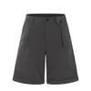 Yidao Vintage 2026 Verano Nueva Marca de Moda Color Sólido Traje de Pantalón Corto con Drapeado para Hombre, Ajuste Holgado Versátil Casual Pantalones de Cinco Puntos