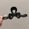 Pinza para el pelo de verano estilo ins con bloques de color para mujer, pasador lindo de lunares japoneses para niña, pinza de tiburón grande para recogidos.