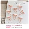 Hielo Esculpido Suave Transparente Lazo Joyería para Uñas Hielo Esculpido Suave Transparente Lazo Cinta Joyería de Resina Decoración para Uñas