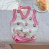Chaleco para niña, otoño e invierno, suéter para bebé, cárdigan, abrigo, suéter, chaleco de punto para niños.
